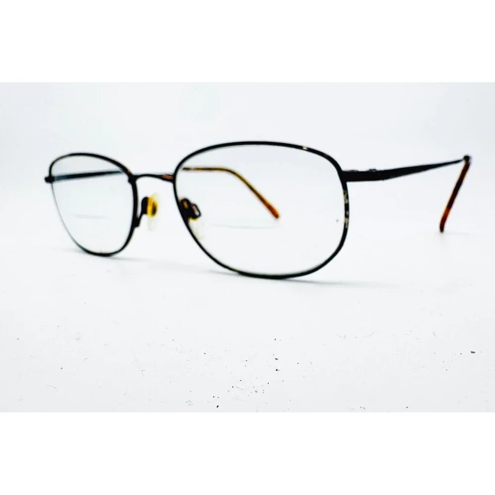 Safilo Eyeglass Frames Mens Coffee Brown Oval 2500A 54-18-145
